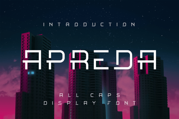 Apreda: A Cool and Modern Display Font for Creative Projects