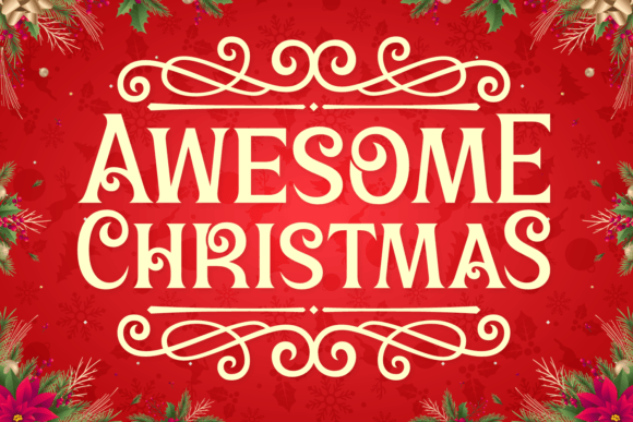 Awesome Christmas: A Festive Font for Wintery Designs