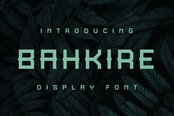Bahkire: A Bold Display Font for Creative Expression