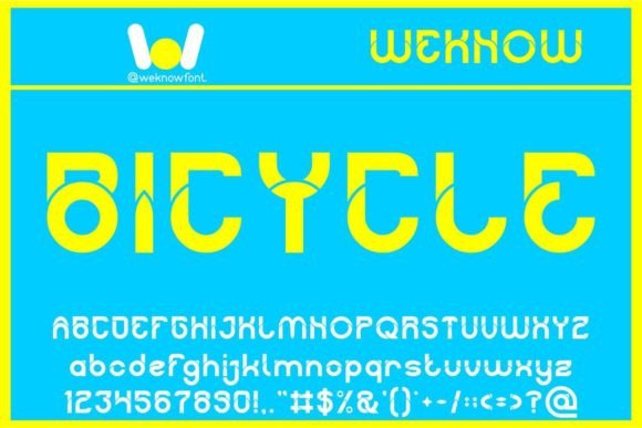 Bicycle: A Fun and Quirky Display Font with a Playful Personality