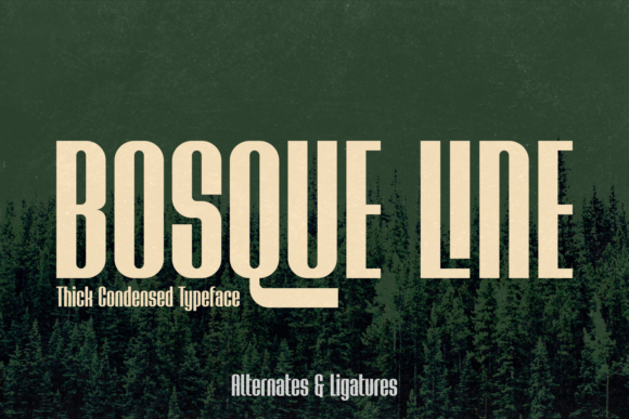 Bosque Line: A Modern Font for Urban Creativity