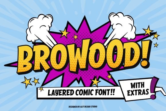 Browood: A Bold and Playful Font for Standout Designs