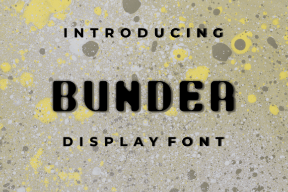 Bunder: A Modern Display Font for the Future of Design