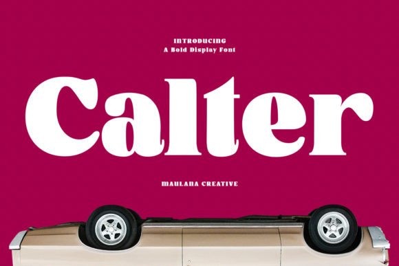 Calter: A Modern Display Serif Font for Professional and Creative Projects