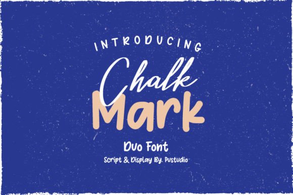 Chalk Mark Duo: A Playful Font Pair for Creative Expression