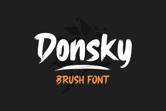 Donsky and Donsky: A Versatile Dry Brush Font for Creative Projects