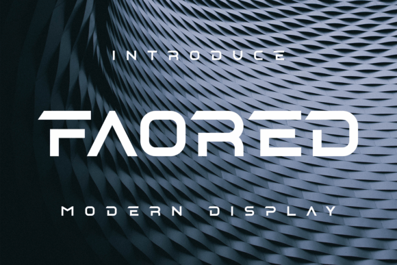 Faored: A Bold and Unique Display Font for Creative Impact