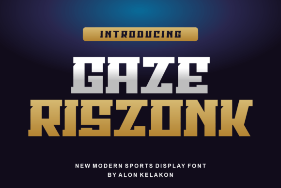 Gaze Riszonk: A Modern Display Font That Elevates Your Design