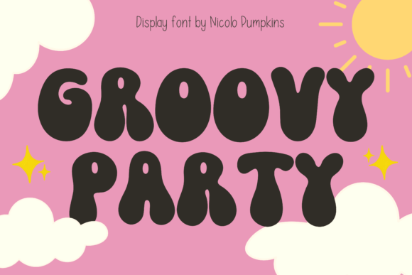 Groovy Party: A Retro Display Font That Brings the Vibes
