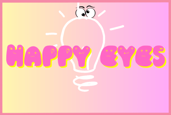 Happy Eyes: A Playful Font for Creative Projects