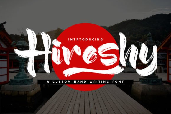 Hiroshy: The Japan-Inspired Brush Display Font That Elevates Your Creative Projects