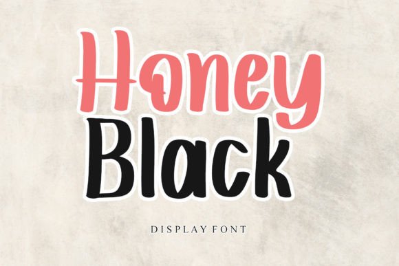 Honey Black: A Fun and Casual Display Font for Modern Design