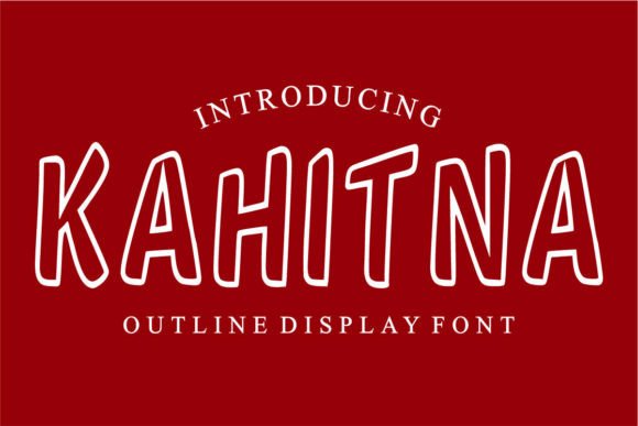 Kahitna: A Playful and Expressive Font for Creative Projects
