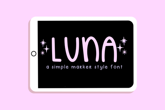 Luna: A Playful and Practical Handwritten Display Font