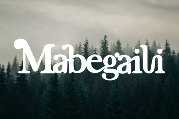 Mabegaili: The Elegant Font for Sophisticated Design Projects