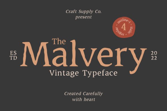 Malvery: A Strategic Display Font for Elevating Brand and Design Impact