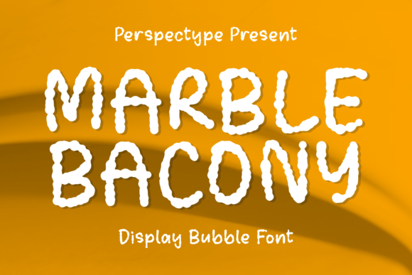 Marble Bacony: A Whimsical Handwritten Display Font That Brings Creativity to Life