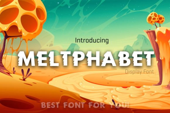 Meltphabet: A Unique Display Font for Creative Expression
