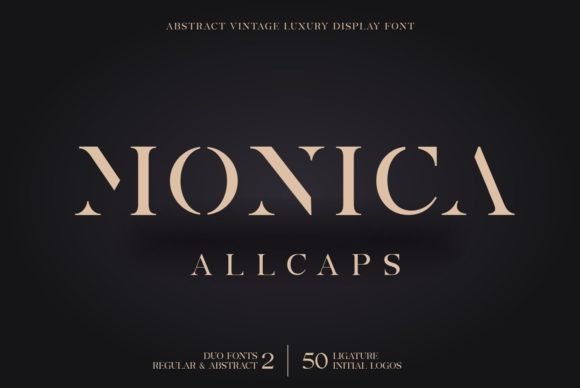 Monica Allcaps: A Timeless Display Font for Elegance and Impact