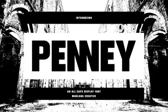 Penney: A Sleek All-Caps Display Font for Modern Design