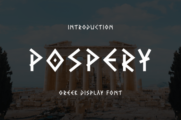 Pospery: A Modern Display Font for Contemporary Design