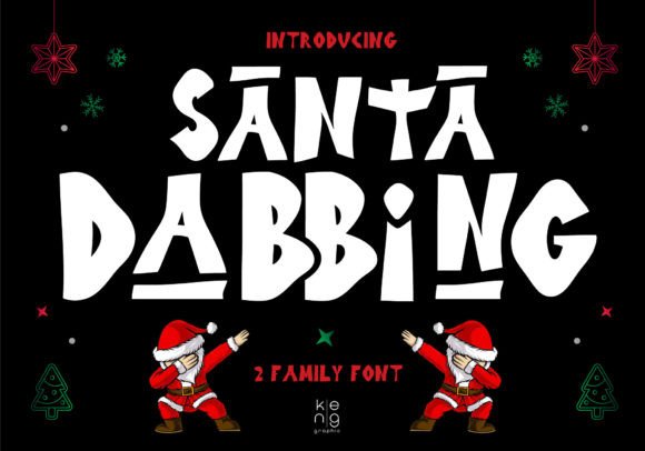 Santa Dabbing: A Font That Brings Festive Flair and Creative Energy to Your Projects