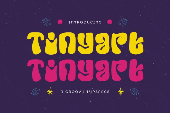 Tinyart: A Playful Display Font for Nostalgic and Groovy Design Projects