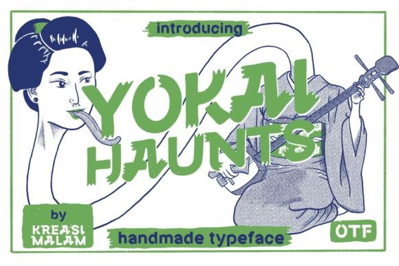 Yokai Haunts: A Strategic Font for Japanese-Inspired Design